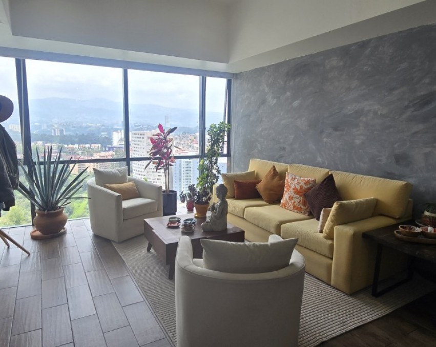 Penthouse amueblado en renta, Vista panorámica, en Interlomas