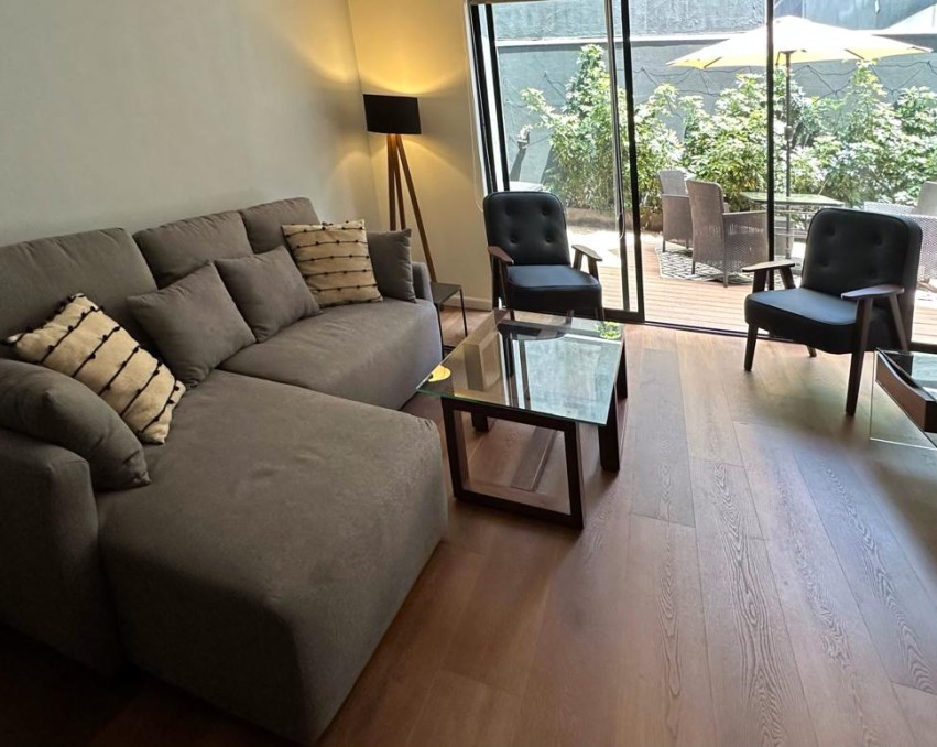 Departamento en renta con terraza  de 33 m2, en Colonia Juárez, Cdmx