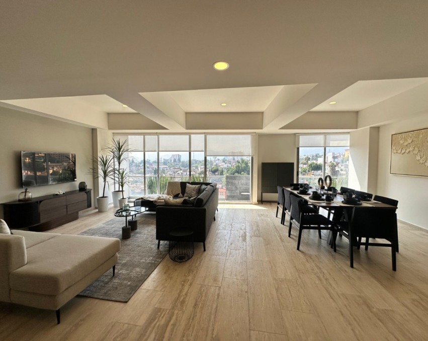Departamento de 125 m2 en venta, terraza y amenidades, en Tetelpan