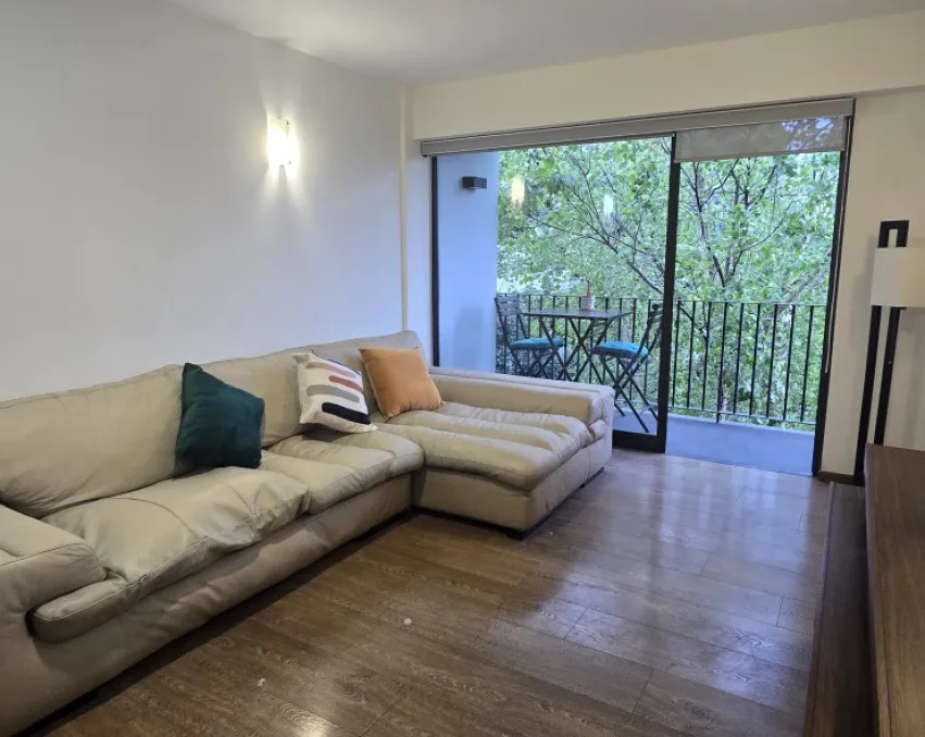 Departamento de 96 m2 en renta, amueblado,terraza, en Cuauhtémoc